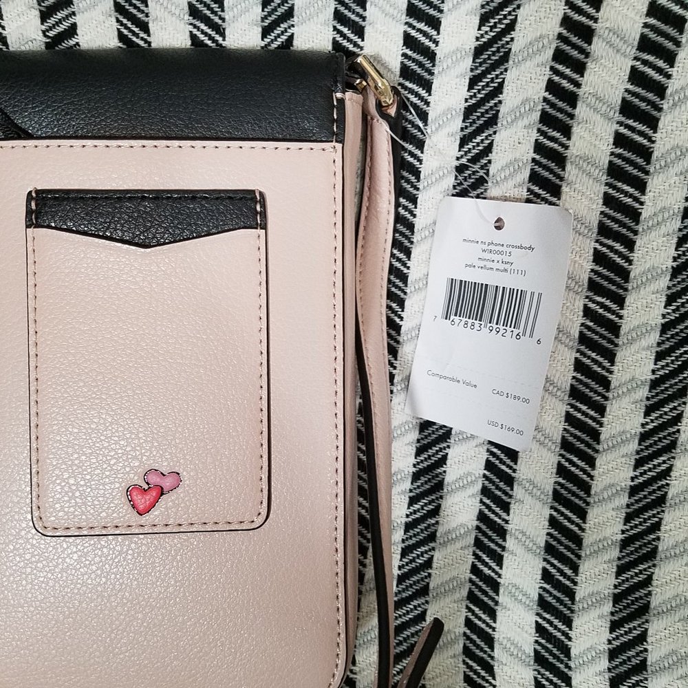 Kate Spade Minnie Mouse NS Phone Crossbody Vellum - Picture 6 of 11